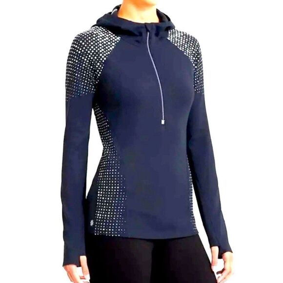 Athleta Running Wild Hoodie with Dot Print RETAIL $108 - Picture 1 of 6